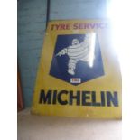 Large metal Michelin sign