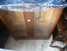 Two bookcases with glass fronted doors