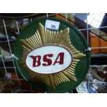 Green BSA star sign