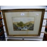 A set of four early 20th century watercolours of Scottish landscapes and two other watercolours
