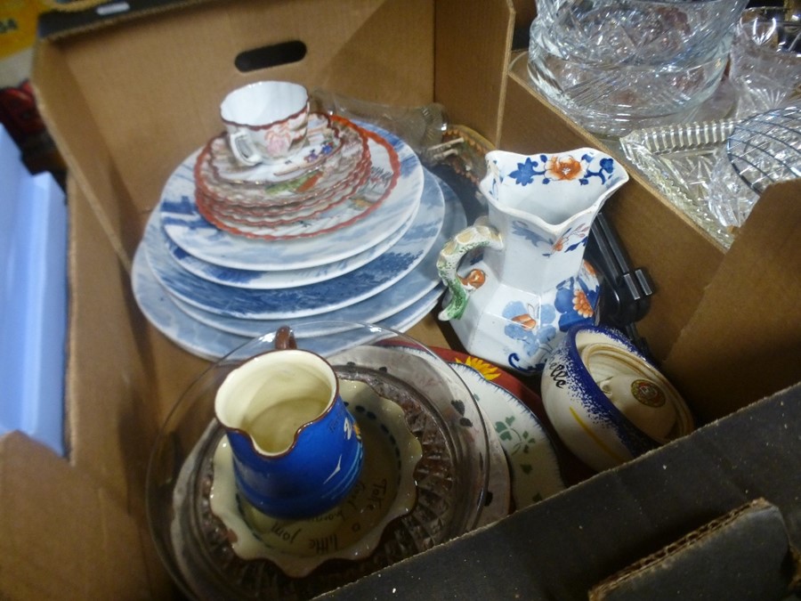 Two boxes of sundry and a quantity of Wedgwood collectors plates - Image 2 of 6