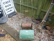 An old Anglialown mower with catcher