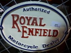 Royal Enfield sign