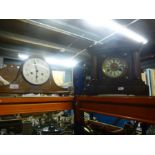 Two old mantle clocks