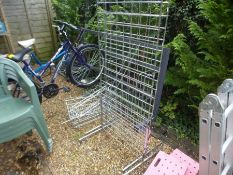 Two wire workshop displays and baskets
