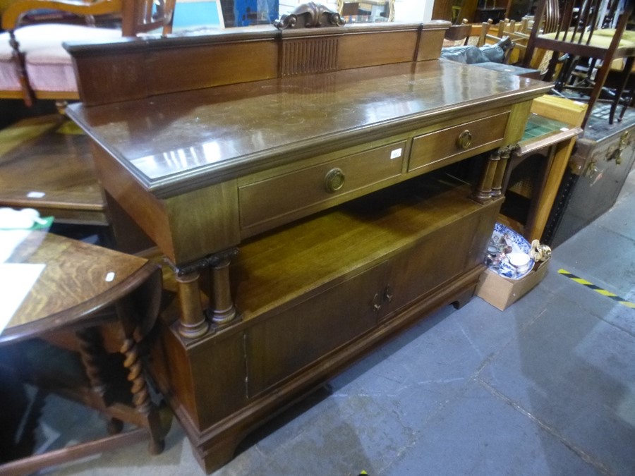A mahogany two tier buffet having two drawers - Image 2 of 2