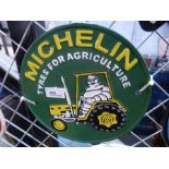 Michelin on tractor sign