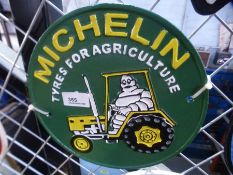 Michelin on tractor sign