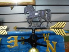 Horse weather vane