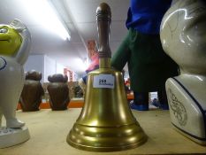 A brass school bell