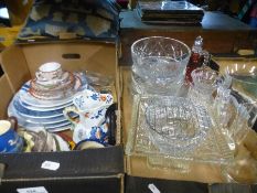Two boxes of sundry and a quantity of Wedgwood collectors plates