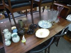 Assorted glassware, art pottery and sundry
