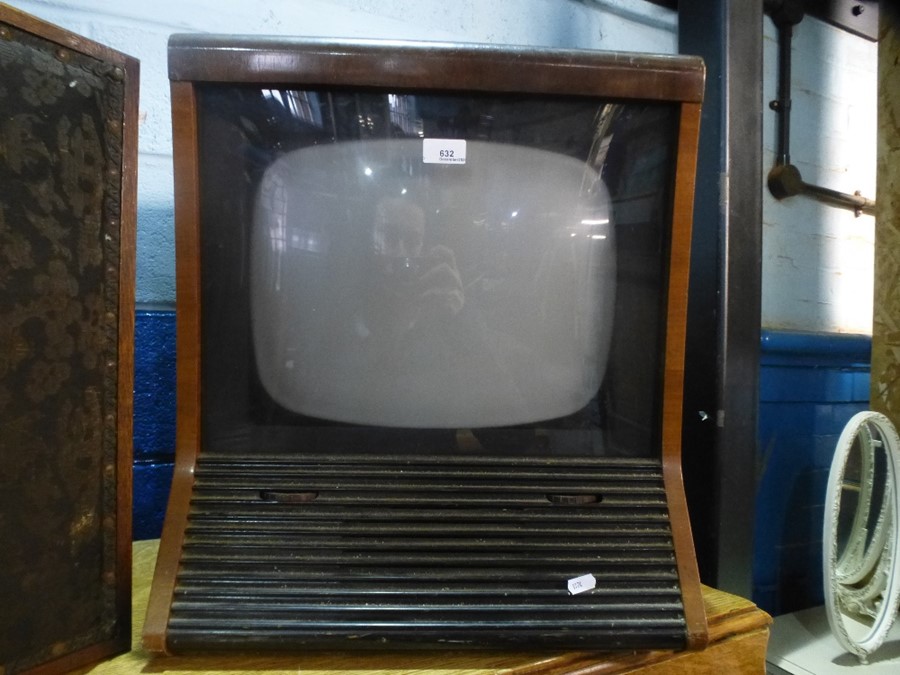 A vintage pye television, probably 1950's