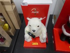 Steiff a coca cola Polar Bear Cub limited edition, number 02732 with certificate and box.