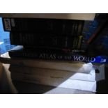 Atlas and train books