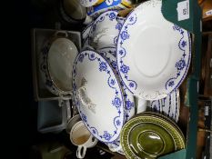 Three boxes of china and sundry