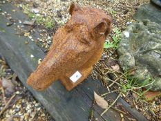 Small cast horse head