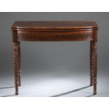 Federal style mahogany card table.