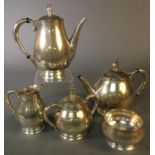 5-piece International "Royal Danish", tea set.