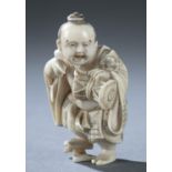 Netsuke of an entertainer, 1900.