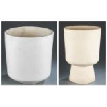 2 Malcolm Leland, Architectural Pottery planters.