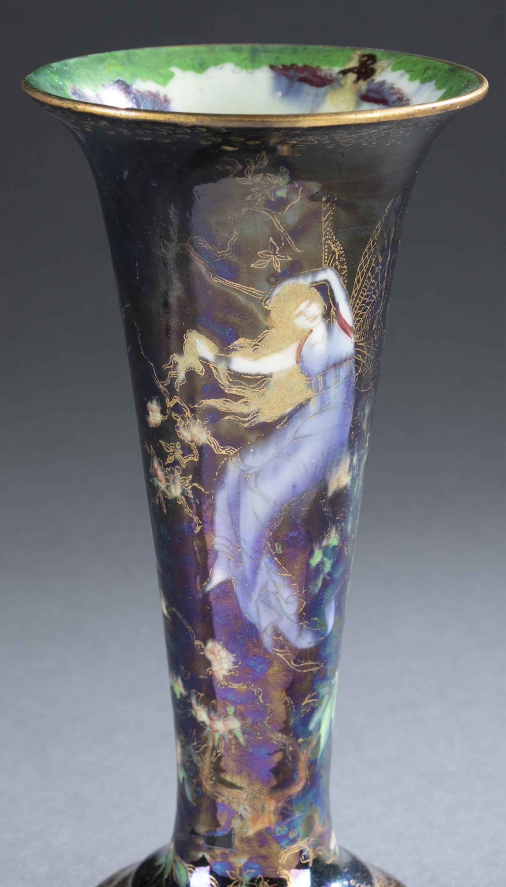 Wedgwood, "Butterfly Woman", lustre vase. - Image 4 of 6