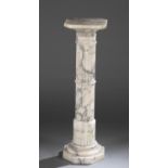 Marble column pedestal, 20th c.