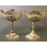 Pair of Attributed Karl Kurz, pierced compotes.
