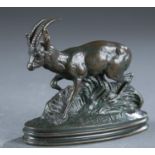 After Antoine-Louis Barye, Gazelle, bronze.