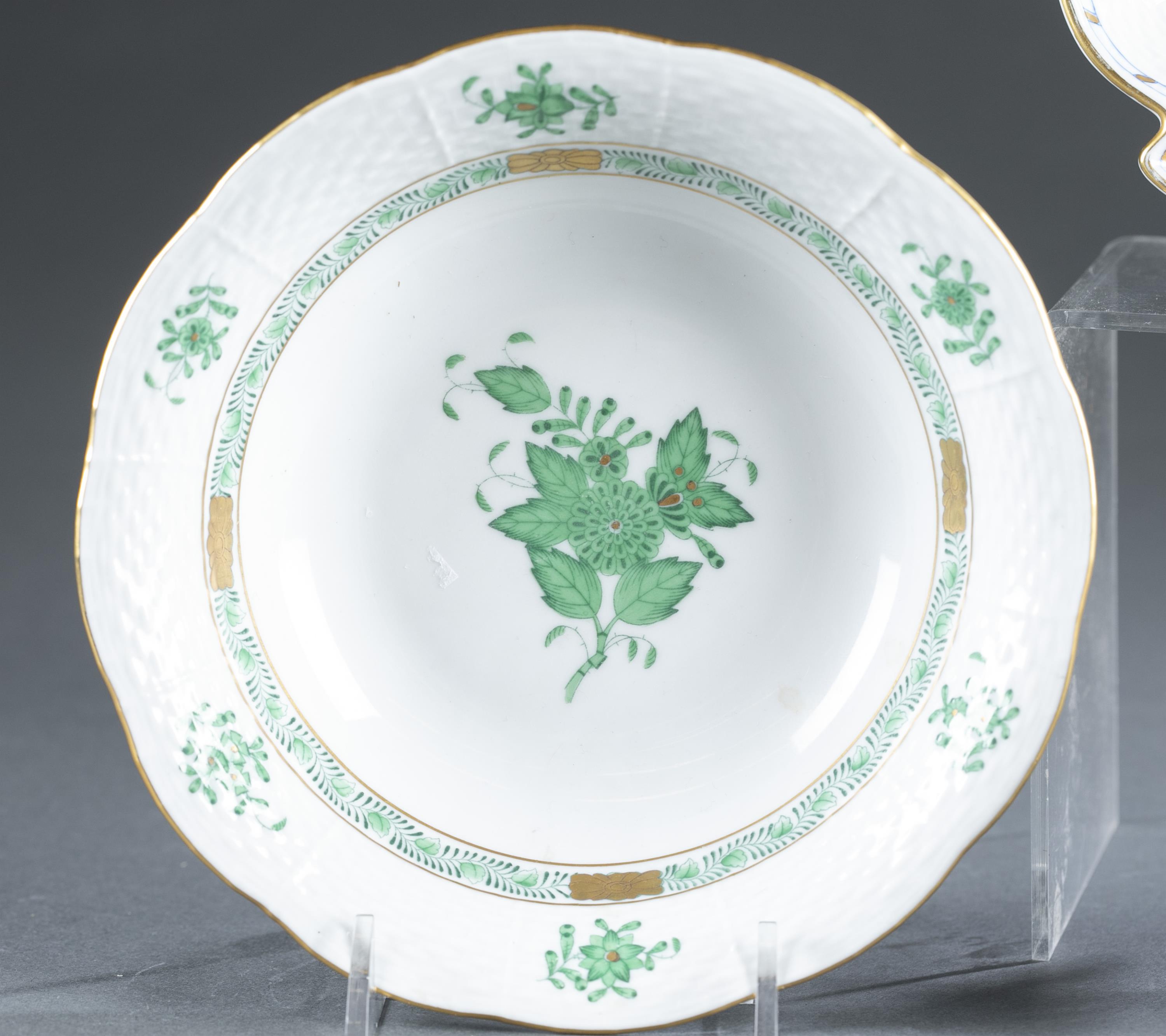 4 Herend "Blue Garden" & "Chinese Bouquet" pieces. - Image 2 of 10