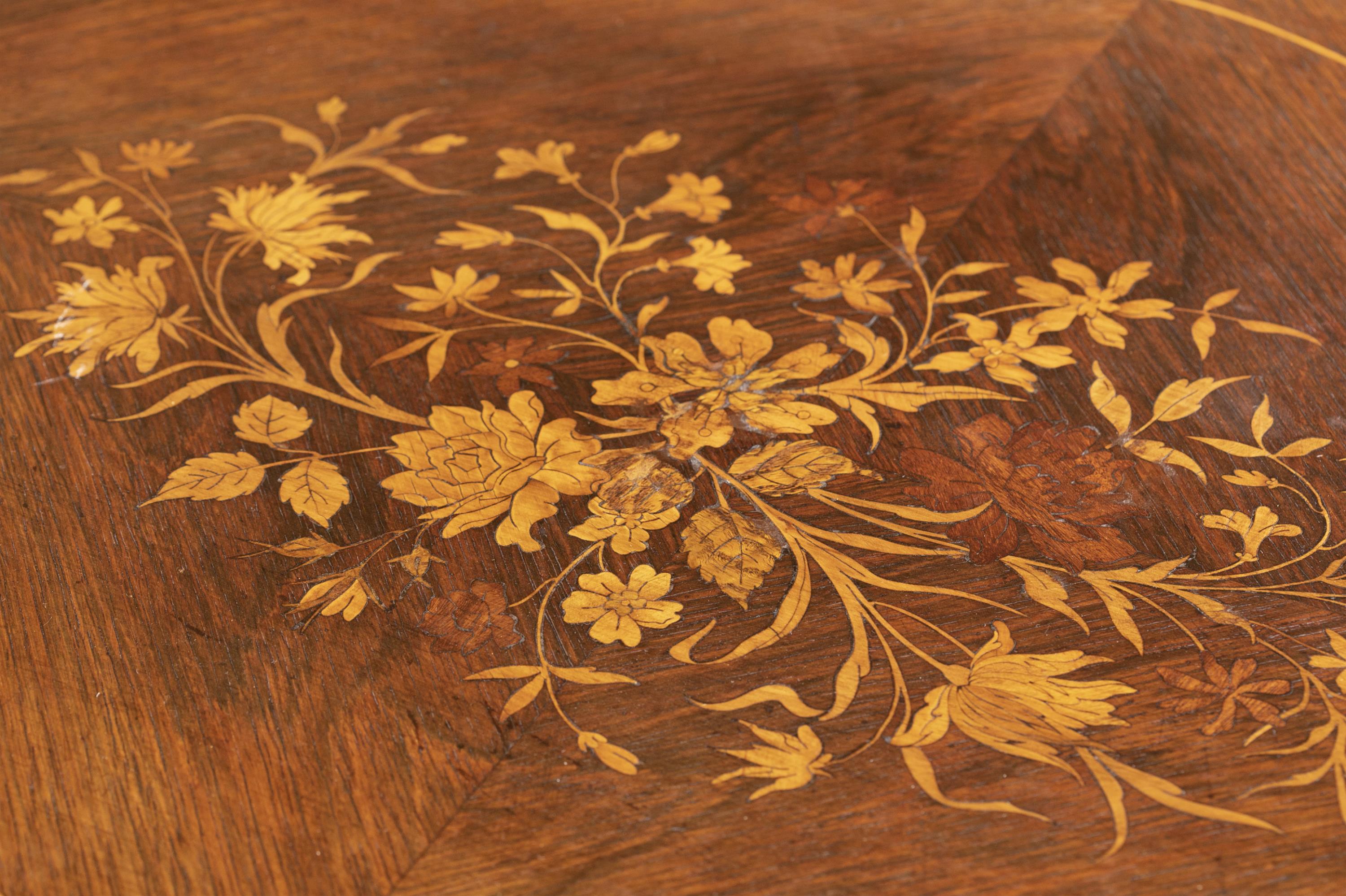 Louis XV style marquetry table, 19th century. - Image 4 of 10