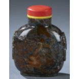 Agate snuff bottle, 19th century.