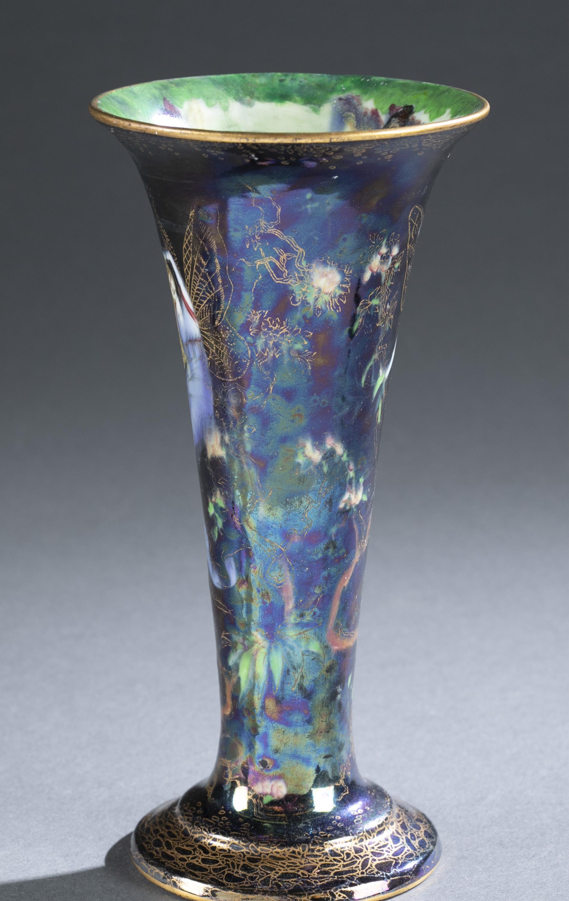 Wedgwood, "Butterfly Woman", lustre vase. - Image 3 of 6