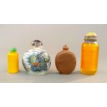 4 Chinese snuff bottles.