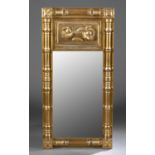 Federal architectural giltwood mirror.