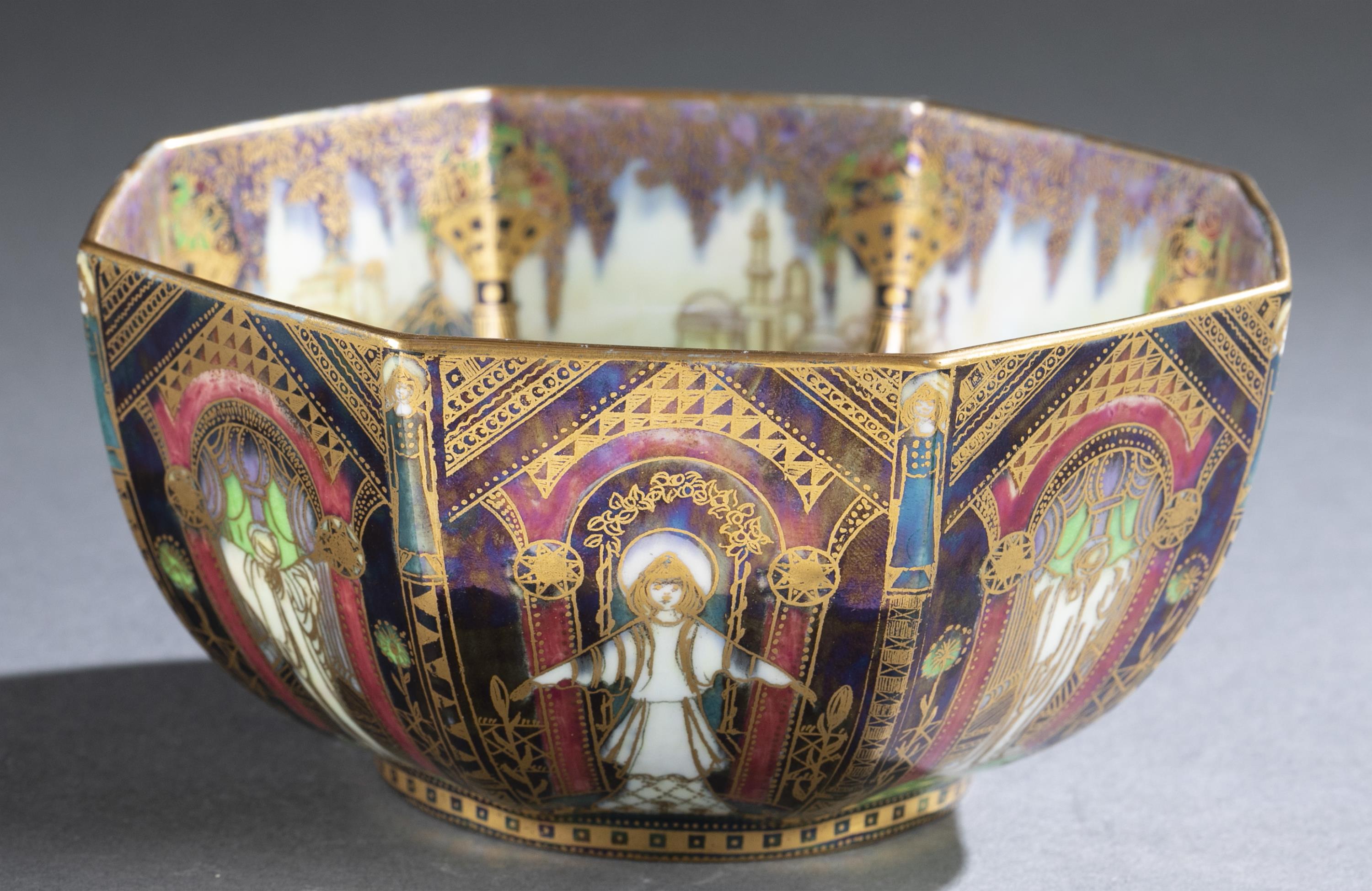 Wedgwood, "Geisha", lustre bowl.