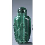 Malachite snuff bottle, c.1850-1900.