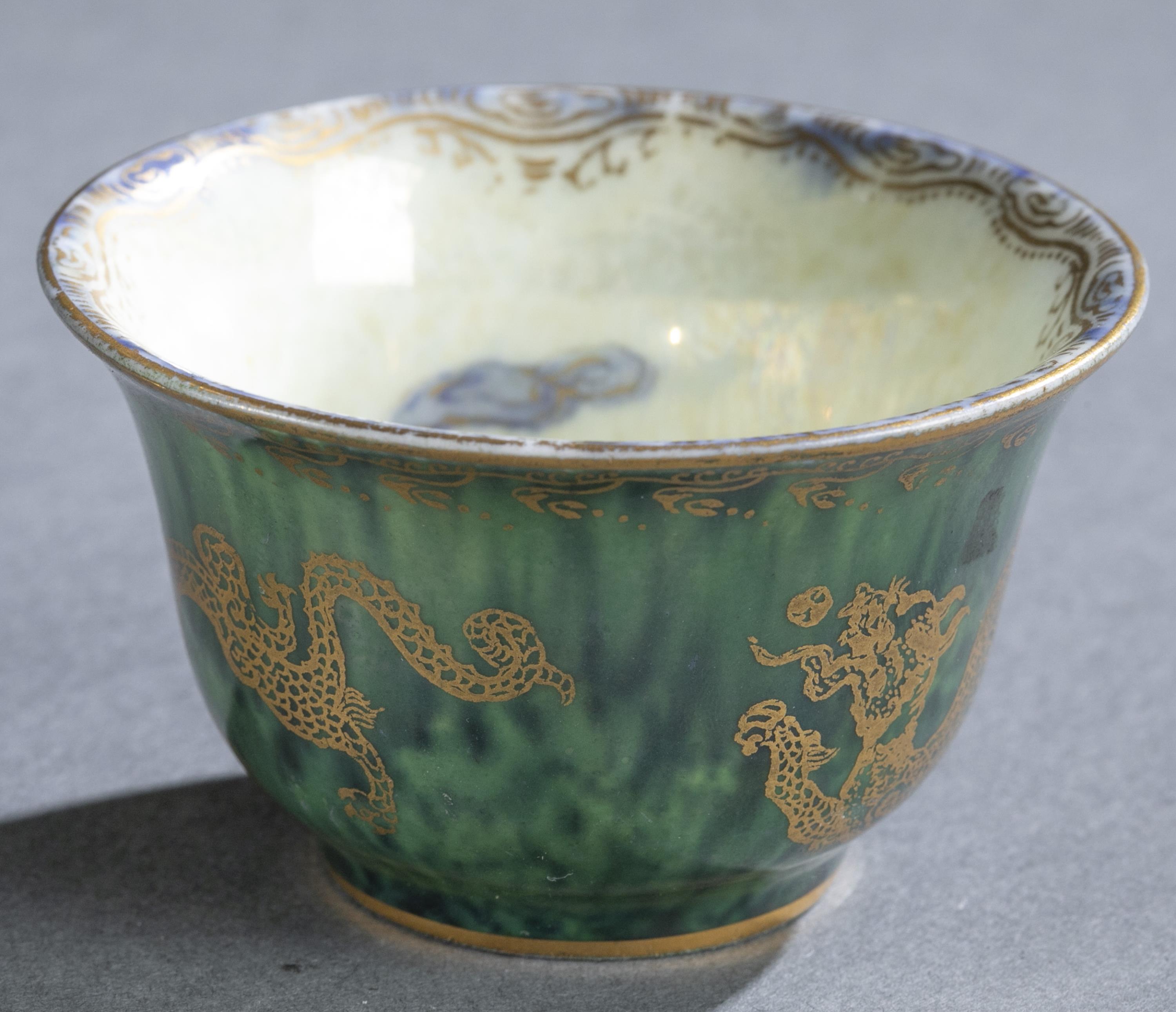 3 Wedgwood lustre, Dragon pieces. - Image 2 of 12