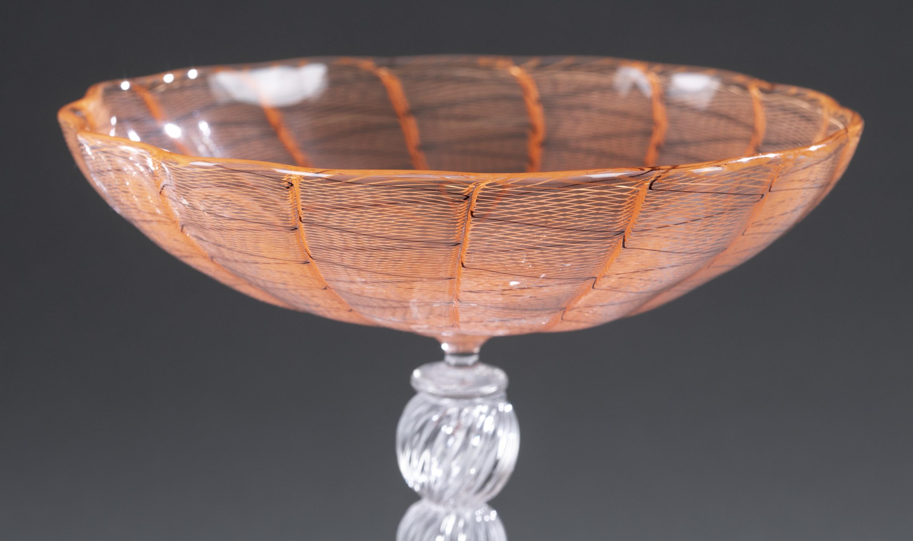 Filigrana glass tazza, 1998. - Image 2 of 6