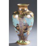 Wedgwood, "Willow Fairy", lustre vase.