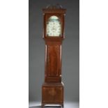 Scottish mahogany tall case clock.