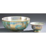 2 Wedgwood lustre, Dragon bowls.