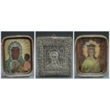 3 Miniature Russian Icons, 19th/20th c.