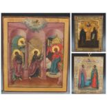 3 Russian Icons, 18th/19th c.
