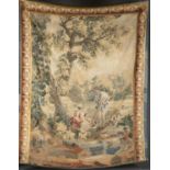 French Aubusson style, Verdure tapestry.