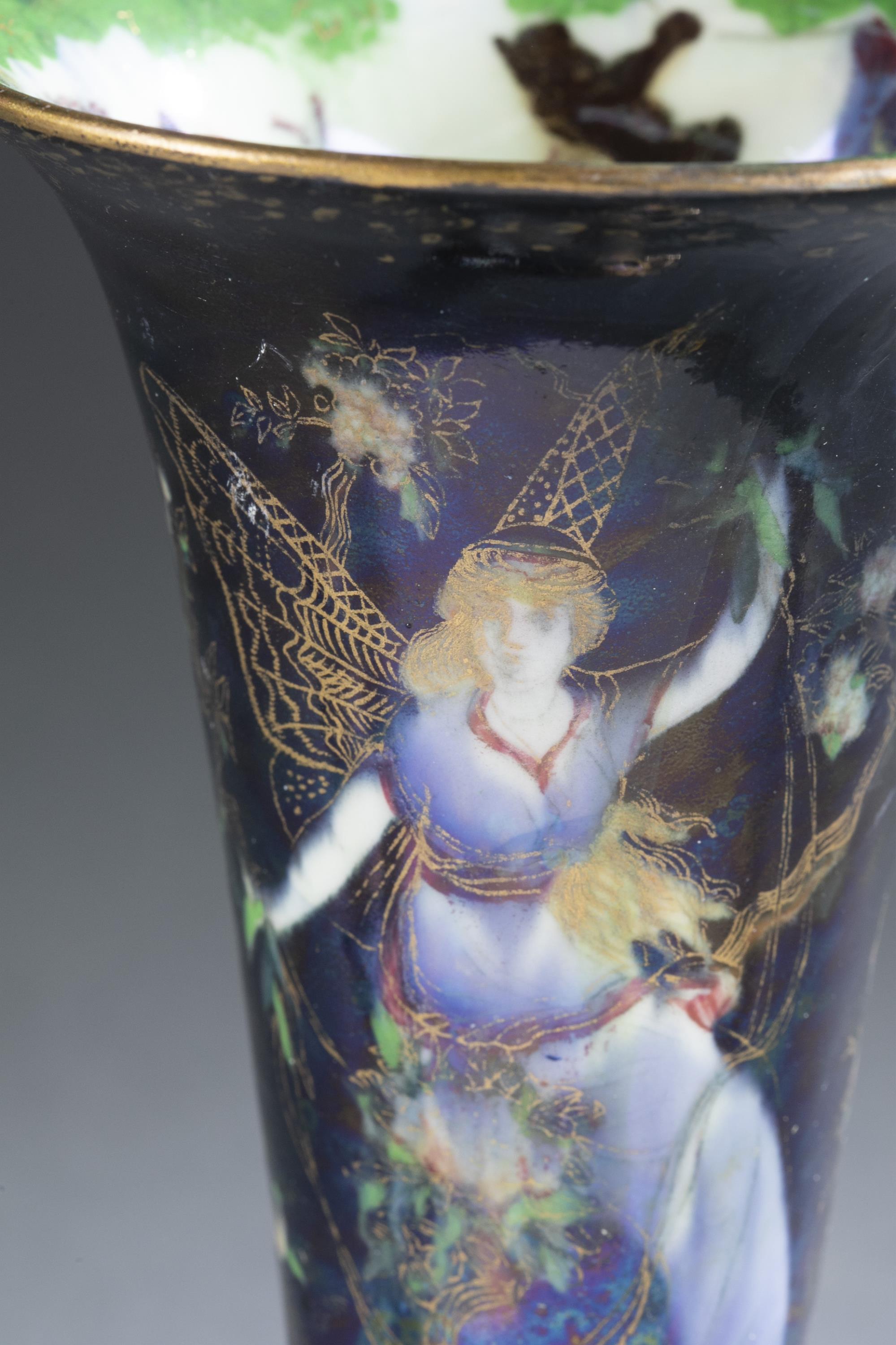 Wedgwood, "Butterfly Woman", lustre vase. - Image 2 of 6