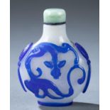 Peking glass overlay snuff bottle.