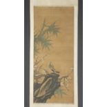Chinese scroll painting, pair of birds.