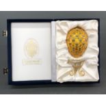 Faberge yellow coronation egg.