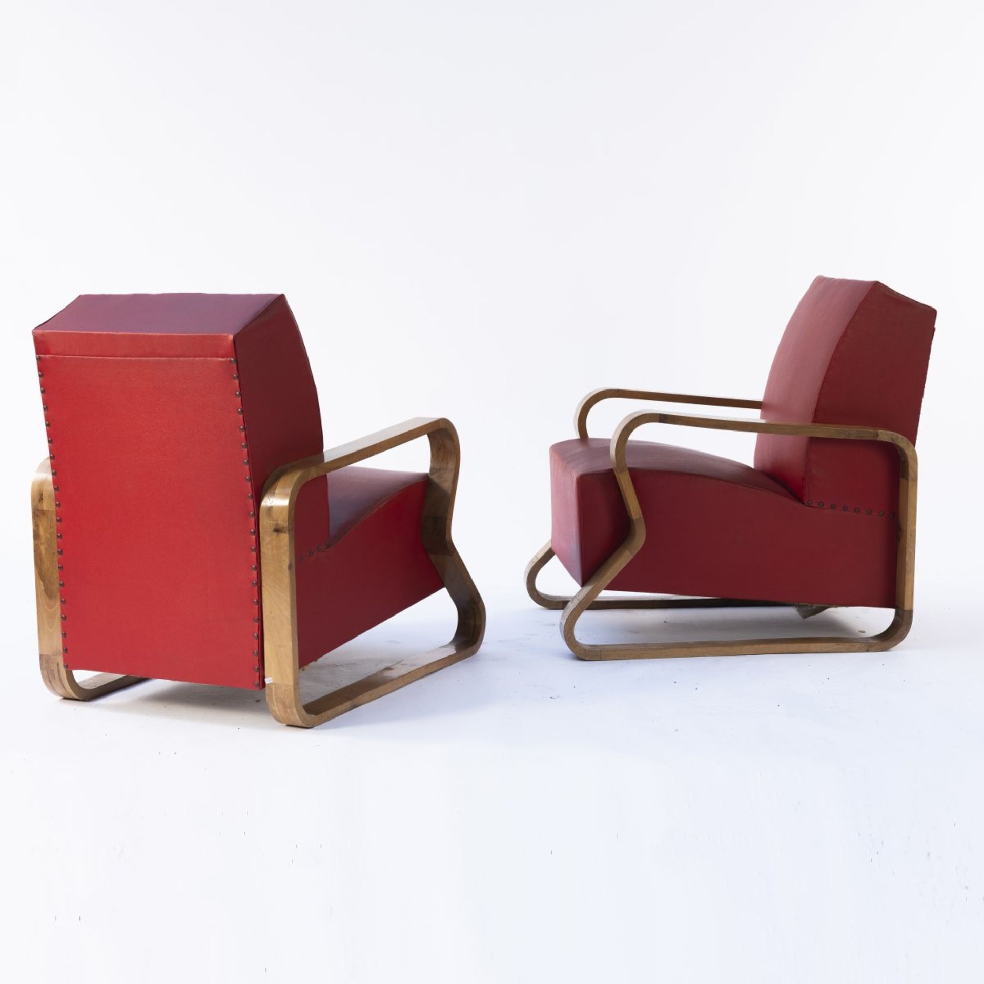 Italy, 2 armchairs, 1940/50s - Bild 2 aus 6